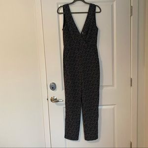 NWT - Sam Edelman Black V-Neck Jumpsuit